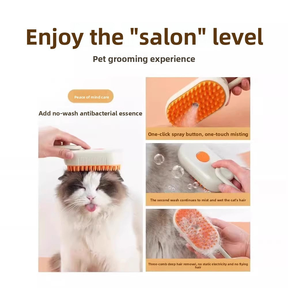 Electric Spray Pet Grooming Brush