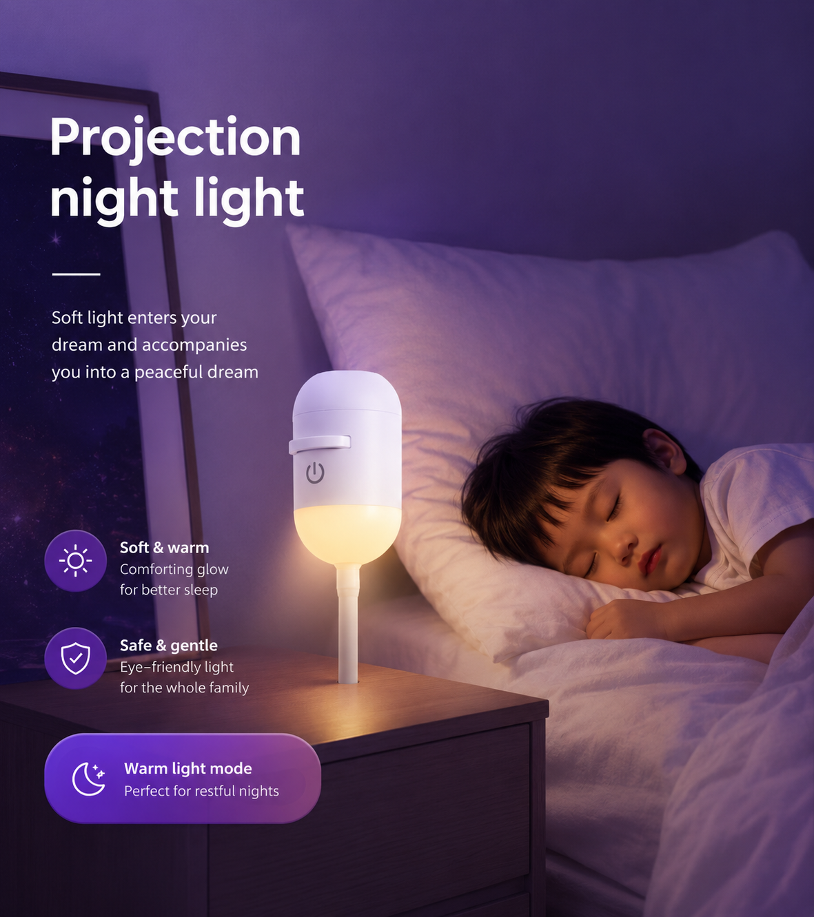 Mini Projection Night Light